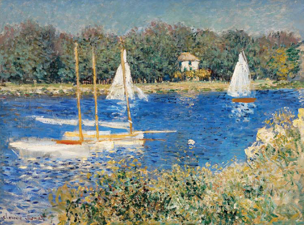 The Seine at Argenteuil 2 - Claude Monet Paintings